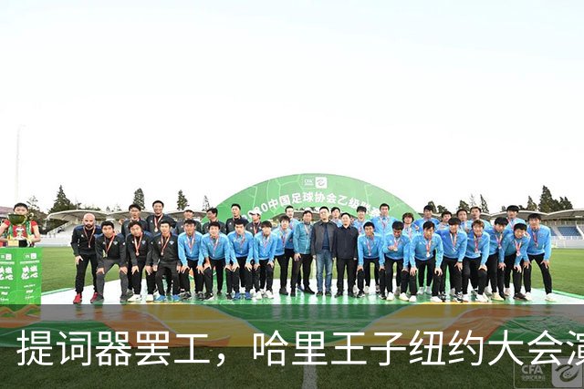 提词器罢工，哈里王子纽约大会演讲遇插曲，痛陈网络技术夺走年轻生命